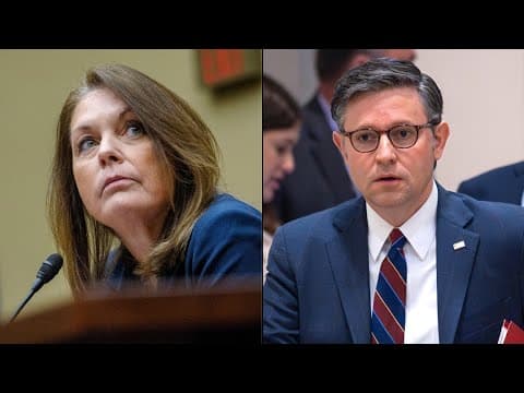 Speaker Mike Johnson reacts to resignation of Secret Service Director Kim Cheadle
