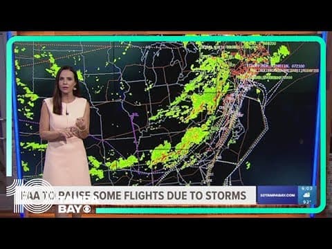 FAA rerouting flights due to storms in big East Coast airports