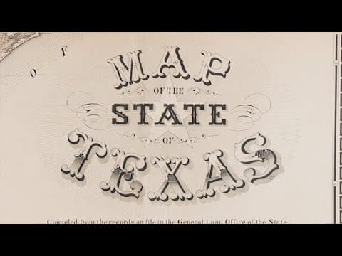 This 144-year-old map of Texas sold at auction for more than $700K