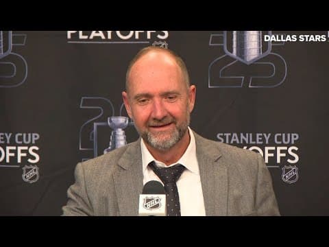 Dallas Stars Head Coach Pete DeBoer speaks after Game 7 comeback win against the Colorado Avalanche