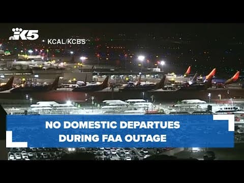 BREAKING: No domestic departures until later this morning during FAA outage
