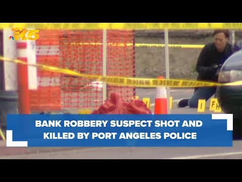 'Everyone was in shock': Witness describes moment suspect was shot, killed in Port Angeles