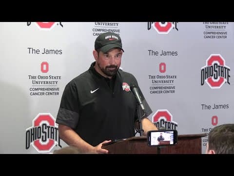 Ohio State press conference | Ryan Day speaks ahead of Wisconsin game