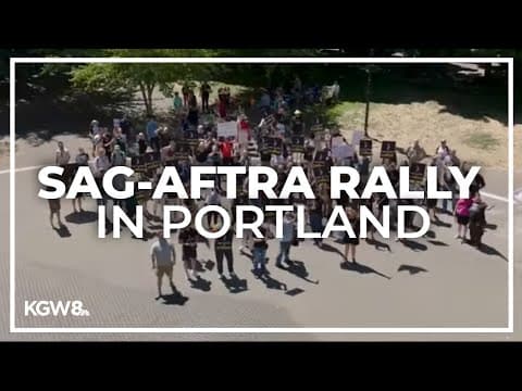 Local members of SAG-AFTRA rally in Portland