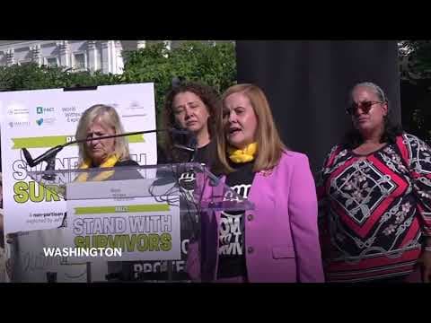 Epstein survivor talks about why rally of survivors in front of Capitol was important