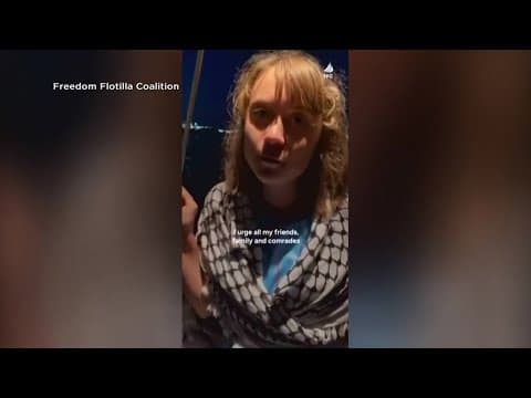 Climate activist Greta Thunberg detained by Israeli forces