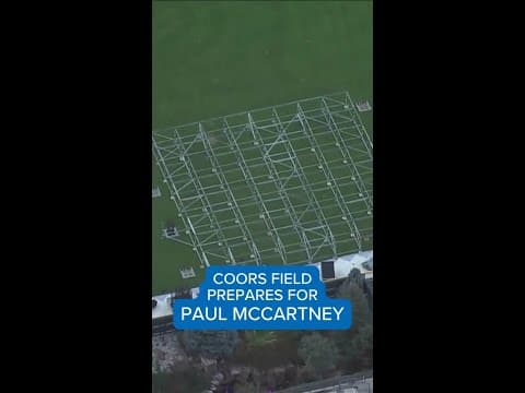 Crews at Coors Field prepare for Paul McCartney concert