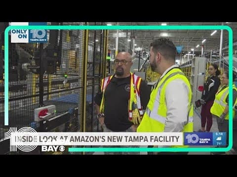 Ever wonder how Amazon packages get to your door so quickly? Here's an inside look at the new Tampa