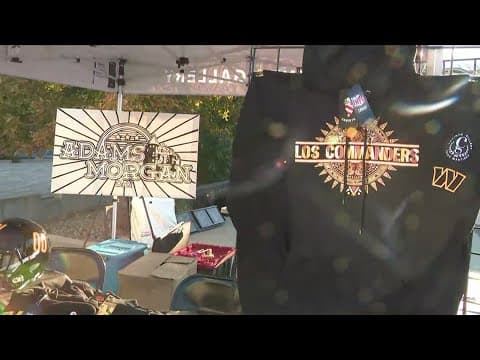 NFL partnership 'Los Commanders' apparel makes appearance at Adams Morgan Day