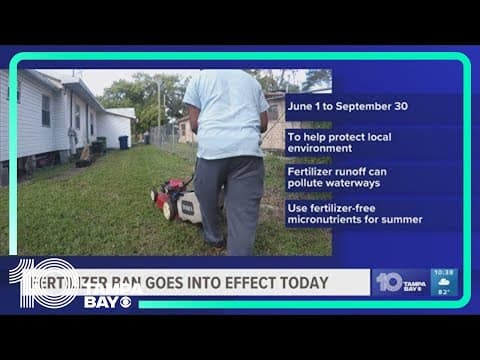 Fertilizer ban goes into effect for next few months