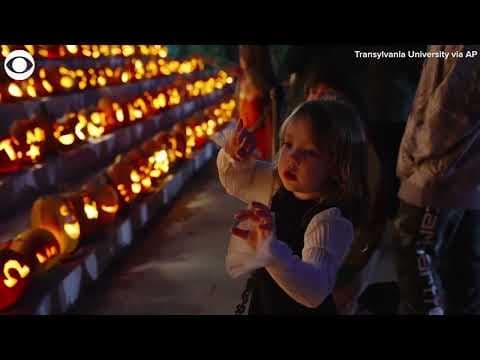 Over 500 jack-o'-lanterns on display at Transylvania University in Kentucky