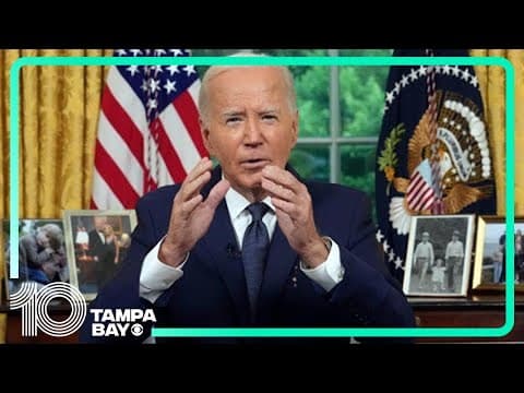 President Biden addresses nation from Oval Office after assassination attempt on Donald Trump