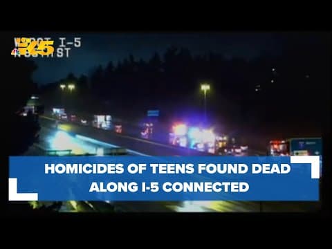 Homicides of teen boys found shot to death along I-5 are connected, authorities say