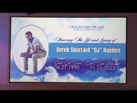 DJ Hayden remembered as loving father, great man during funeral service