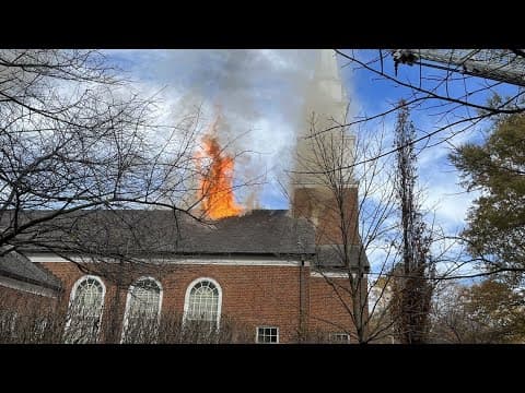 WATCH: Mormon Church on fire in Chevy Chase, Maryland