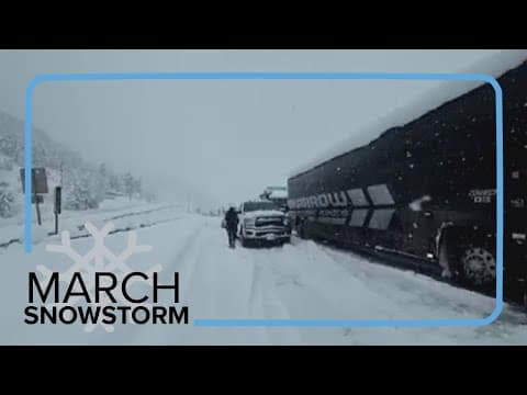 Mountain road closures leave some travelers stranded