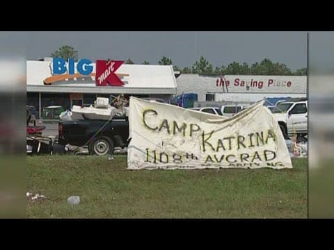 John Becker, Robin Wilhoit in Bay St. Louis, looking at how far the community has come since Katrina