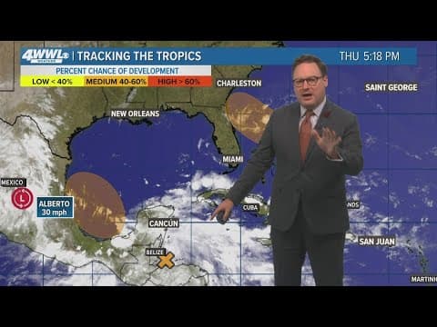 New Orleans Weather: Building upper high means temps returning to the mid 90s