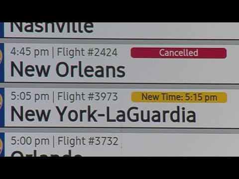 Flights to and from New Orleans cancelled due to Hurricane Francine