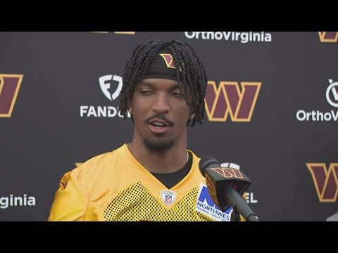 Jayden Daniels first day at Commanders rookie mini camp