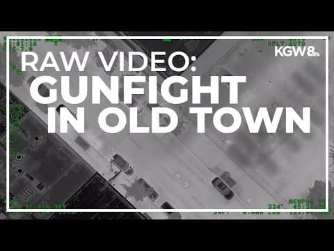 WATCH: Police surveillance plane catches gun battle in Portland's Old Town