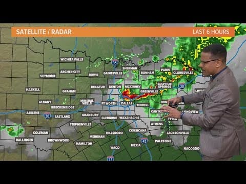 DFW Weather: Storms, lightning moved through North Texas Wednesday morning
