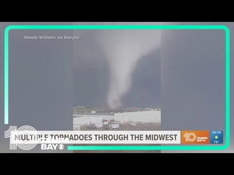 Tornadoes touch down in the Midwest