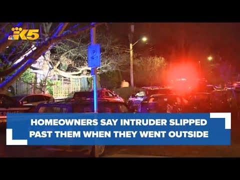 Homeowners say intruder had brief interaction with them before locking them out of their house