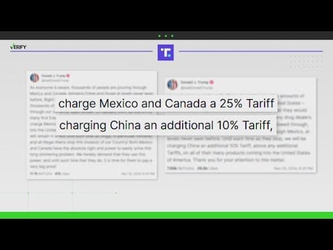 VERIFY: Do 'Trump's Tariffs' affect our pockets?