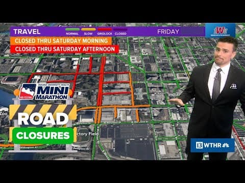 Downtown Indianapolis and Speedway road closures | 2025 Mini-Marathon