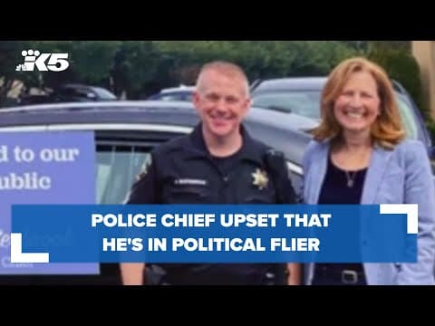 Police chief upset that he's in political flier