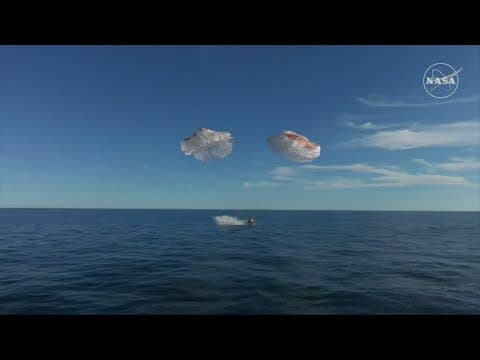 NASA astronauts return to earth after 9-month ISS stay