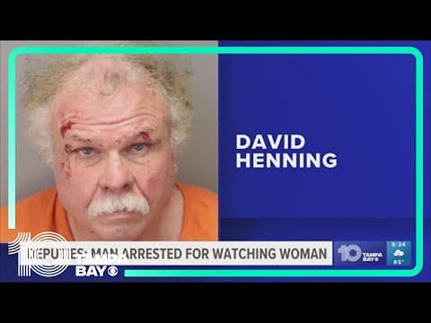 Man caught watching woman in her backyard