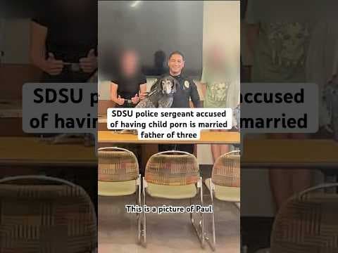 SDSU police sergeant accused of having child porn is married father of three. #news #crime
