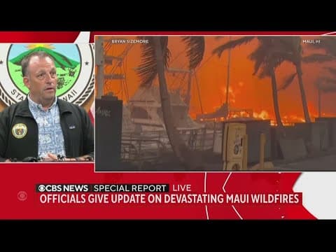 Hawaii Governor briefs media on devastating Maui wildfires