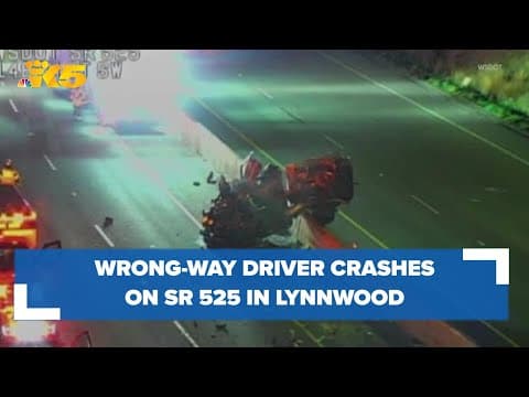 Wrong-way driver suspected of kidnapping a woman crashes on SR 525 in Snohomish County