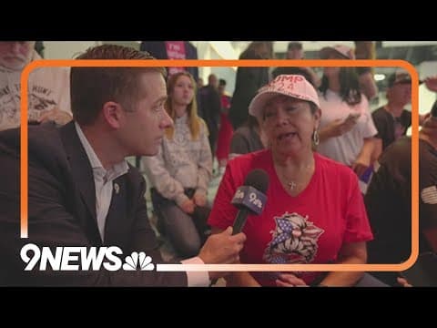 Trump supporters lined up early to see his rally