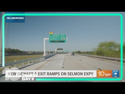 Selmon Expressway adds new signage, exit ramps to help ease traffic