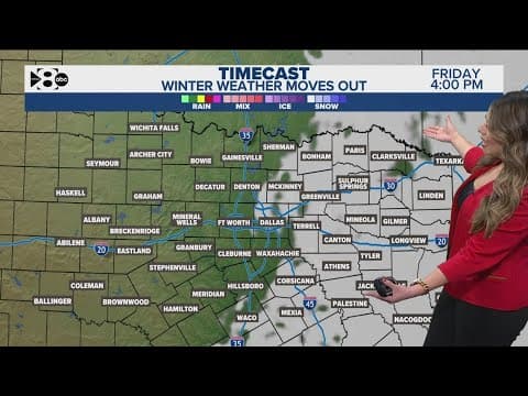 DFW Weather: Snow moving out of North Texas, latest forecast and timeline