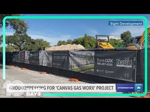 Construction underway for 'Canvas Gas Worx' project in Tampa