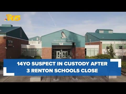 14-year-old suspect in custody after 3 Renton schools close Friday due to threats
