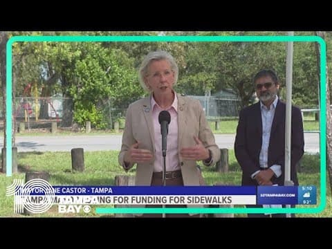 Tampa Mayor makes pitch to raise taxes to fix sidewalks