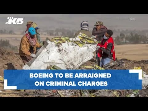 Boeing to be arraigned on criminal charges