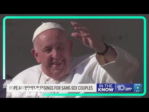 Pope formally approves same-sex blessings