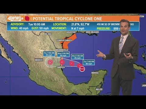 Tuesday Noon Tropical Update: Watching potential tropical cyclone one, may become Alberto