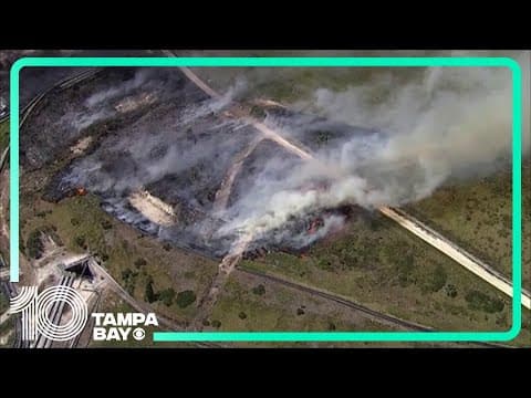 Brush at Mosaic fertilizer plant in Riverview reignites after last night's blaze