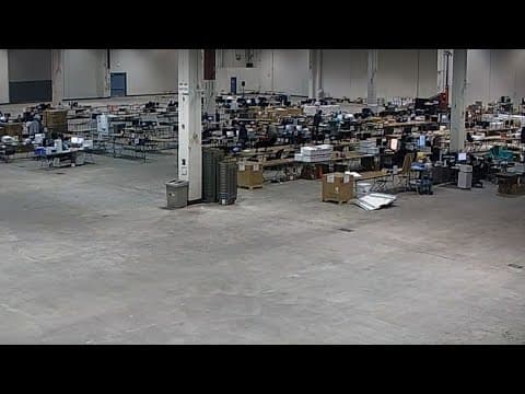 Live look inside NRG Arena as votes in Harris County are counted