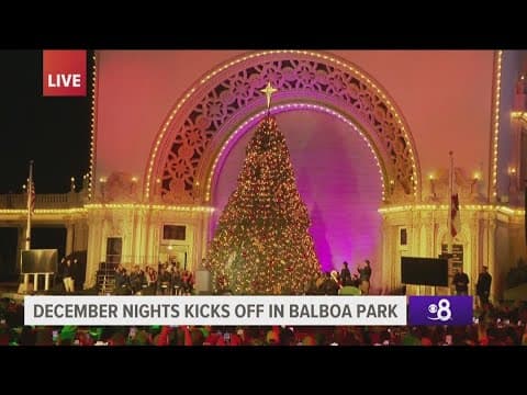 December Nights at Balboa Park officially lights the tree