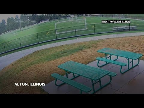 Giant sinkhole opens in Illinois soccer field