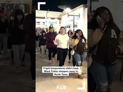 Black Friday is in full swing as the line for Lululemon wrapped around a North Texas mall